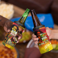 The Legend of Reggae 4 in 1 Can Cooler Tumbler Bob One Love Colorful Art