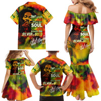 The Legend of Reggae Family Matching Mermaid Dress and Hawaiian Shirt Bob One Love Colorful Art