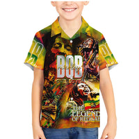 The Legend of Reggae Family Matching Mermaid Dress and Hawaiian Shirt Bob One Love Colorful Art