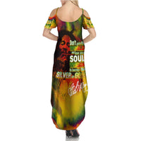 The Legend of Reggae Family Matching Summer Maxi Dress and Hawaiian Shirt Bob One Love Colorful Art