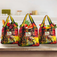 The Legend of Reggae Grocery Bag Bob One Love Colorful Art