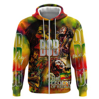 The Legend of Reggae Hoodie Bob One Love Colorful Art