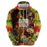 The Legend of Reggae Hoodie Bob One Love Colorful Art