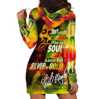 The Legend of Reggae Hoodie Dress Bob One Love Colorful Art