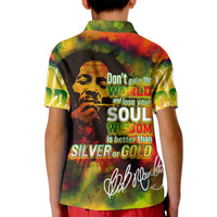 The Legend of Reggae Kid Polo Shirt Bob One Love Colorful Art