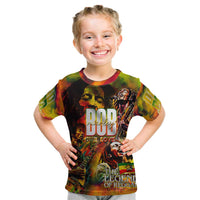 The Legend of Reggae Kid T Shirt Bob One Love Colorful Art