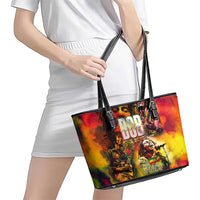 The Legend of Reggae Leather Tote Bag Bob One Love Colorful Art