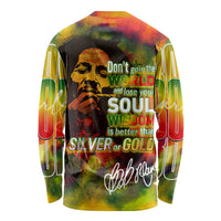 The Legend of Reggae Long Sleeve Shirt Bob One Love Colorful Art