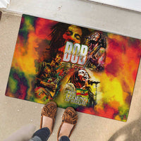 The Legend of Reggae Rubber Doormat Bob One Love Colorful Art