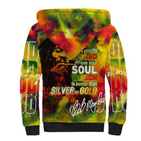 The Legend of Reggae Sherpa Hoodie Bob One Love Colorful Art