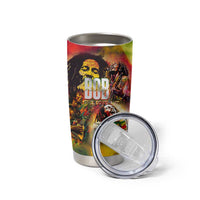 The Legend of Reggae Tumbler Cup Bob One Love Colorful Art