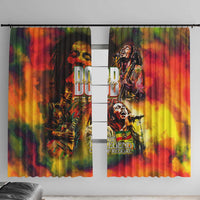 The Legend of Reggae Window Curtain Bob One Love Colorful Art