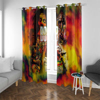 The Legend of Reggae Window Curtain Bob One Love Colorful Art