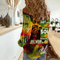 The Legend of Reggae Women Casual Shirt Bob One Love Colorful Art