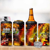 Bob King Of Reggae 4 in 1 Can Cooler Tumbler Rastafari Lion - You Never Know How Strong You Are