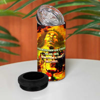 Bob King Of Reggae 4 in 1 Can Cooler Tumbler Rastafari Lion - You Never Know How Strong You Are