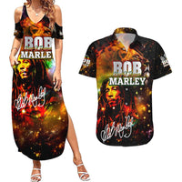 Bob King Of Reggae Couples Matching Summer Maxi Dress and Hawaiian Shirt Rastafari Lion - You Never Know How Strong You Are