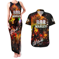 Bob King Of Reggae Couples Matching Tank Maxi Dress and Hawaiian Shirt Rastafari Lion - You Never Know How Strong You Are