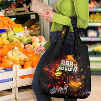 Bob King Of Reggae Grocery Bag Rastafari Lion - You Never Know How Strong You Are