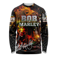 Bob King Of Reggae Long Sleeve Shirt Rastafari Lion - You Never Know How Strong You Are