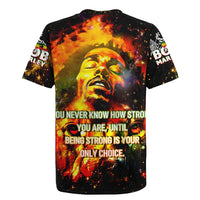 Bob King Of Reggae Rugby Jersey Rastafari Lion - You Never Know How Strong You Are