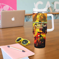 Bob King Of Reggae Tumbler With Handle Rastafari Lion - You Never Know How Strong You Are