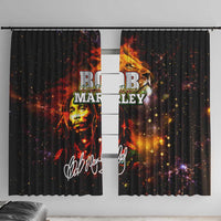 Bob King Of Reggae Window Curtain Rastafari Lion - You Never Know How Strong You Are