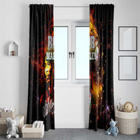 Bob King Of Reggae Window Curtain Rastafari Lion - You Never Know How Strong You Are