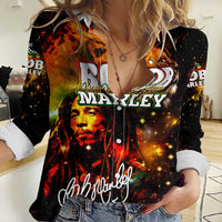 Bob King Of Reggae Women Casual Shirt Rastafari Lion - You Never Know How Strong You Are