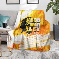 Legend Bob Reggae Blanket One Love One Heart Tropical Leaf