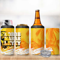 Legend Bob Reggae 4 in 1 Can Cooler Tumbler One Love One Heart Tropical Leaf
