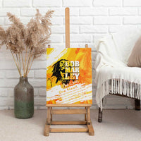 Legend Bob Reggae Canvas Wall Art One Love One Heart Tropical Leaf