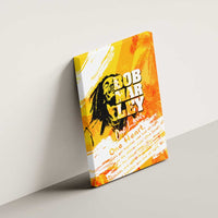 Legend Bob Reggae Canvas Wall Art One Love One Heart Tropical Leaf