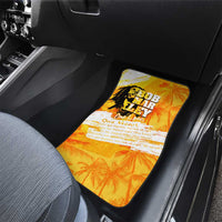 Legend Bob Reggae Car Mats One Love One Heart Tropical Leaf