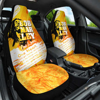 Legend Bob Reggae Car Seat Cover One Love One Heart Tropical Leaf