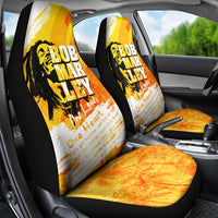 Legend Bob Reggae Car Seat Cover One Love One Heart Tropical Leaf