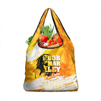 Legend Bob Reggae Grocery Bag One Love One Heart Tropical Leaf
