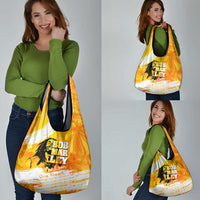 Legend Bob Reggae Grocery Bag One Love One Heart Tropical Leaf