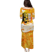 Legend Bob Reggae Puletasi One Love One Heart Tropical Leaf