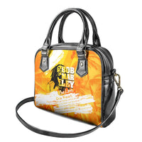 Legend Bob Reggae Shoulder Handbag One Love One Heart Tropical Leaf