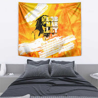 Legend Bob Reggae Tapestry One Love One Heart Tropical Leaf