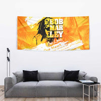 Legend Bob Reggae Tapestry One Love One Heart Tropical Leaf