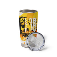 Legend Bob Reggae Tumbler Cup One Love One Heart Tropical Leaf