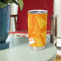 Legend Bob Reggae Tumbler Cup One Love One Heart Tropical Leaf