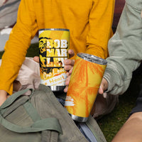 Legend Bob Reggae Tumbler Cup One Love One Heart Tropical Leaf