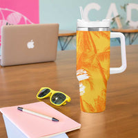 Legend Bob Reggae Tumbler With Handle One Love One Heart Tropical Leaf