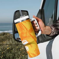 Legend Bob Reggae Tumbler With Handle One Love One Heart Tropical Leaf