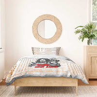 King of Reggae Legend Bob Bedding Set Lion Rastafari Cannabis Typography Style