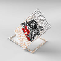 King of Reggae Legend Bob Canvas Wall Art Lion Rastafari Cannabis Typography Style