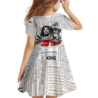 King of Reggae Legend Bob Family Matching Mermaid Dress and Hawaiian Shirt Lion Rastafari Cannabis Typography Style